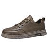 Leather Men Shoes Handmade Breathable Mens Casual Shoes Comfortable Men Walking Sneakers Luxury  Boat Shoes Plus Size 39-44