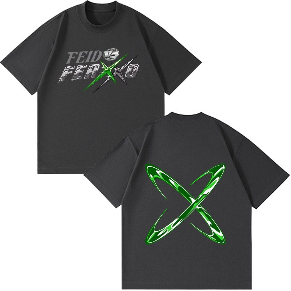 Rapper Feid Ferxxo Tour 2026 Graphic Tshirts Unisex Fashion T Shirt Shortsleeved High Quality Cotton Casual Tshirts Fan Gifts