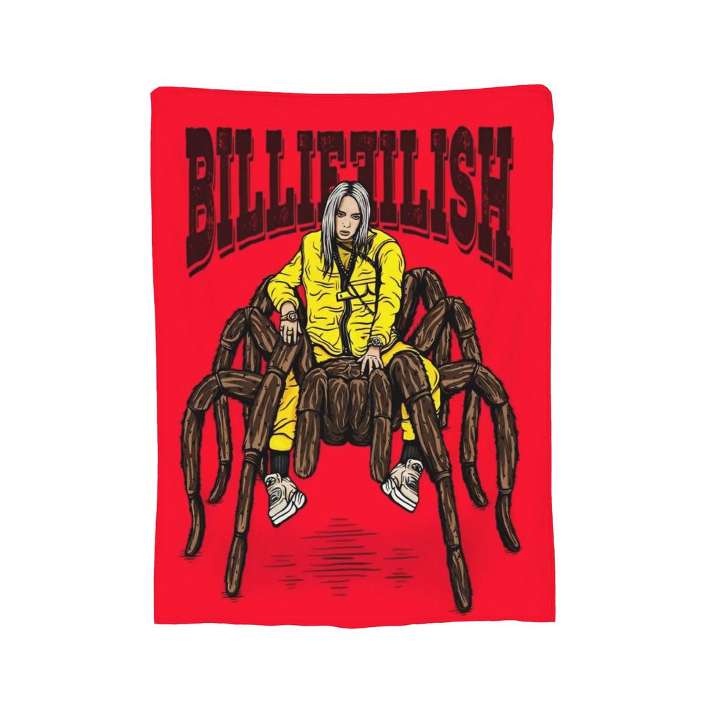 Berühmte Sängerin B-Billie-Girl E-eilish Fleece-Kuscheldecke Decke für Sofa Couch Leichte Bettwäsche Überwürfe,