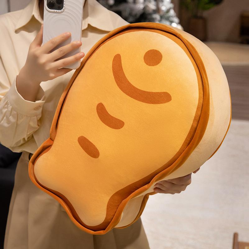 25/45cm Cartoon Soft Taiyaki Plush Doll Pillow Biscuit Cookie Fish Cat Paw Animal Stuffed Toy Home Decoration Gift For Children about 25cm