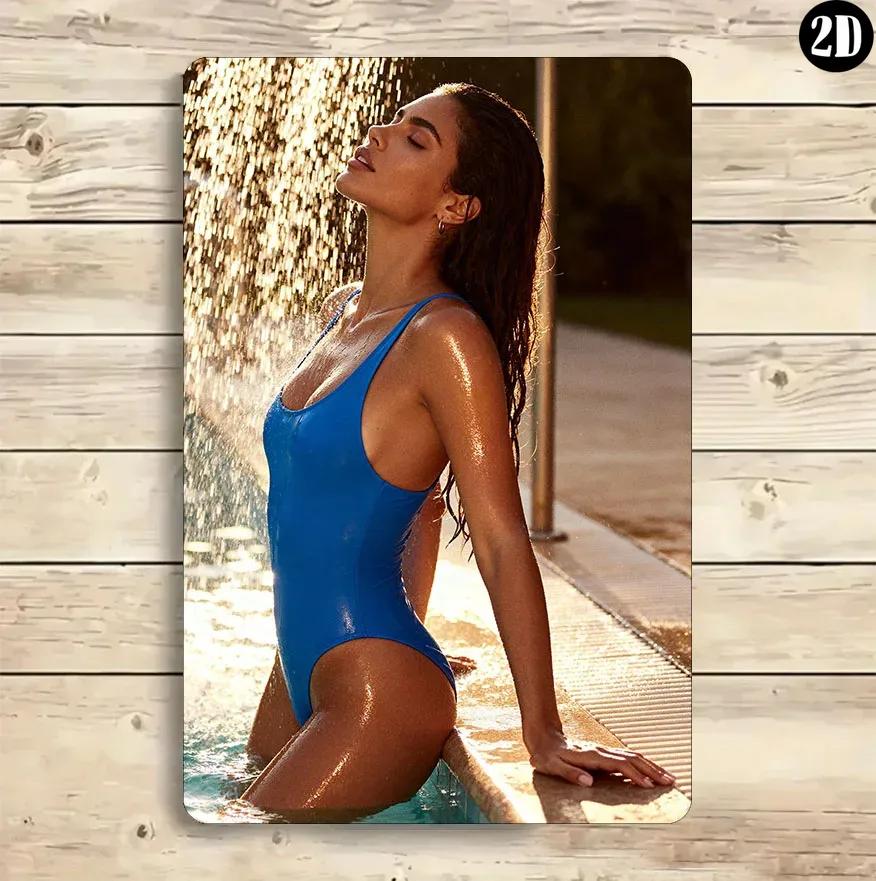 VIVOHOME WeatherResistant Metal Wall Art Sign 2D Vintage Tin Plaque for Indoor Outdoor Garden Pub Man Cave Decor 20x30cm