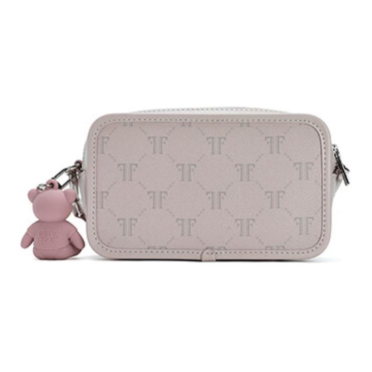 New FILA PVC Polyvinyl Chloride Shoulder Bag, Crossbody Bag Regular Women's Light Cameo Brown F13W443161FPK