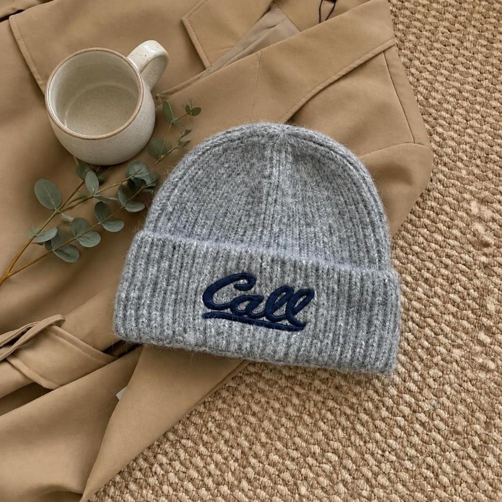Unisex Letter Embroidered Beanie Stretchable Fit Casual Beanie Hat  Outdoor Activities