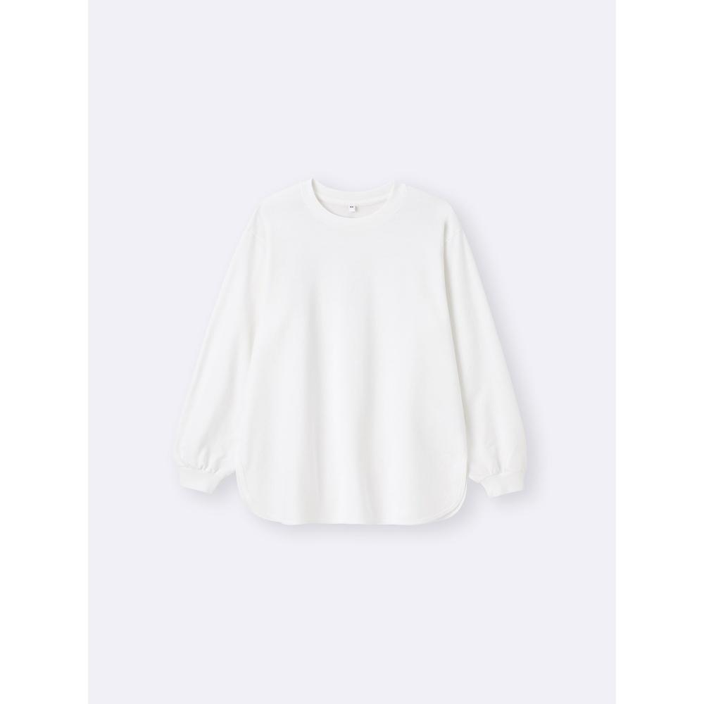 Gu By Uniqlo LighT SweaT Oversized T  Long Sleeve 