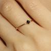 UNI.J Spinel Simple Rose Gold Ring Ir262