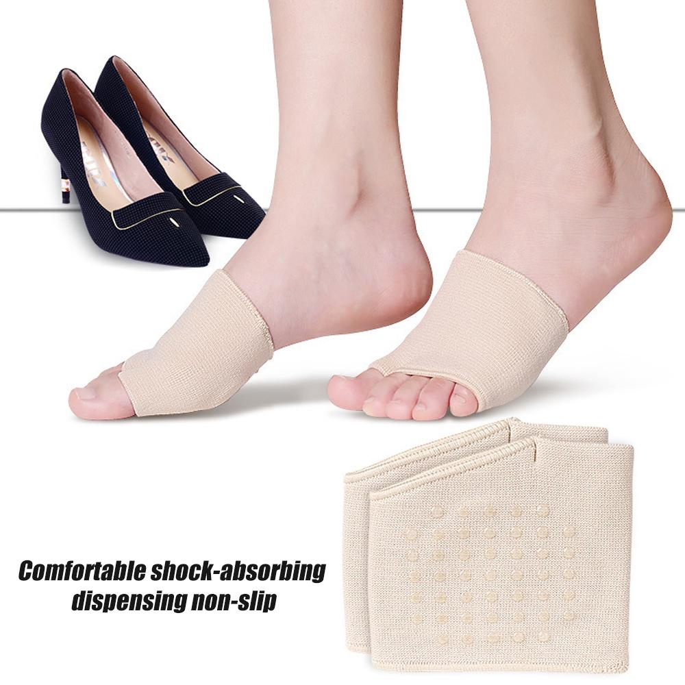 1Pair Forefoot Gel Pad Cushion Half Sock Supports Prevent Calluses Blister Silicone Metatarsal Sleeve Pads Half Toe Bunion Sole