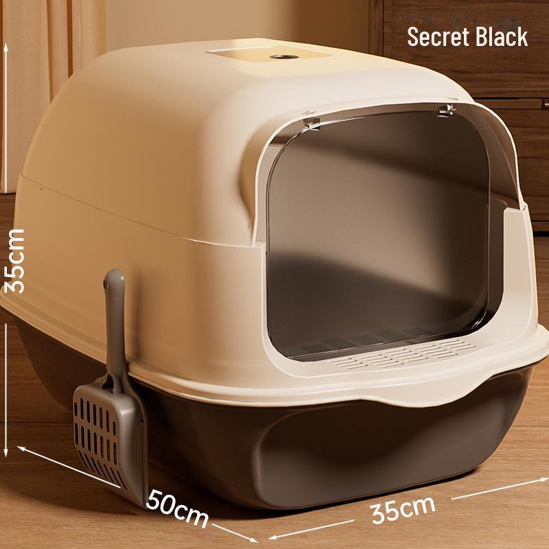 Fully Enclosed XL Odor-Proof Easy-Clean Cat Litter Box