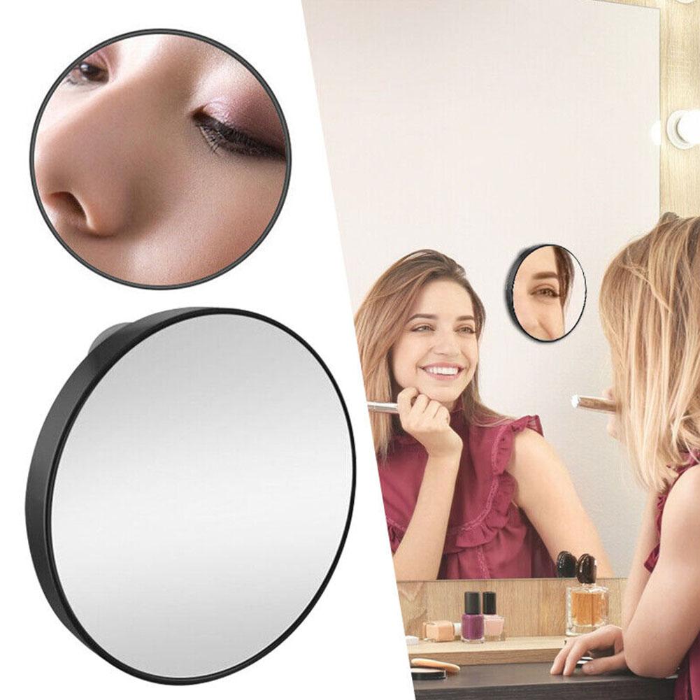 Magnetic Magnifying Glass Makeup Mirror Round Adsorption Bathroom Portable For Makeup Eyebrow Shaping Cosmetic mirror 5x/10 N7W0