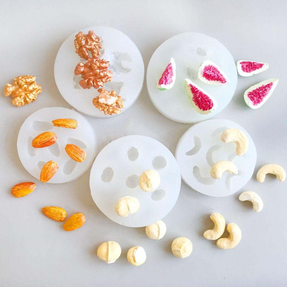 Reusable 3D Nut Silicone Mold Heat Resistant Chocolate Baking Mold Fondant Cake Mold  DIY Craft