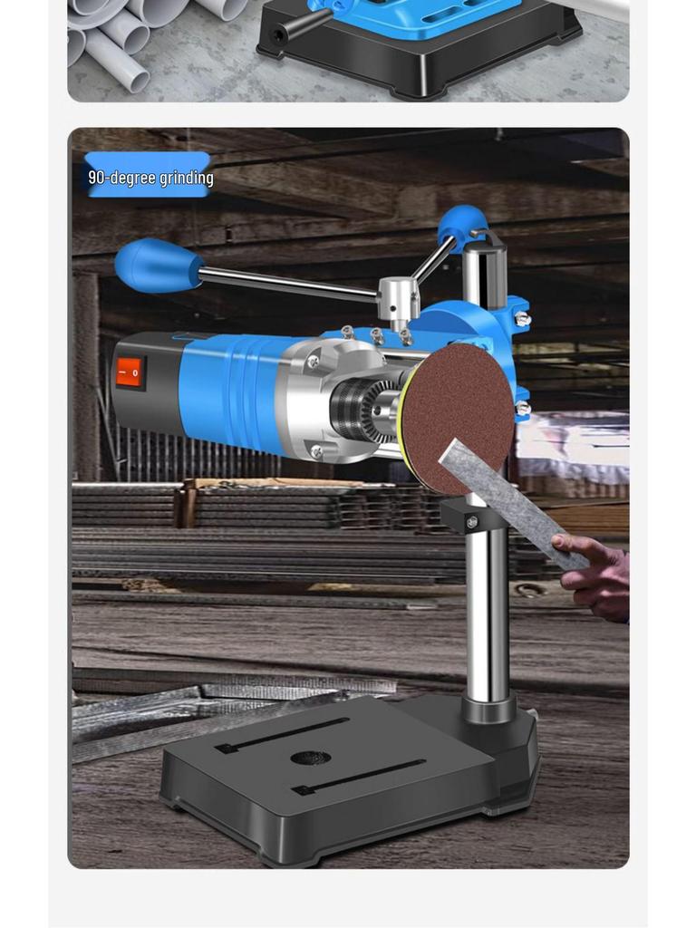 Compact 220V High-Power Bench Drill Press: Multifunctional High-Precision Rotary Milling Machine