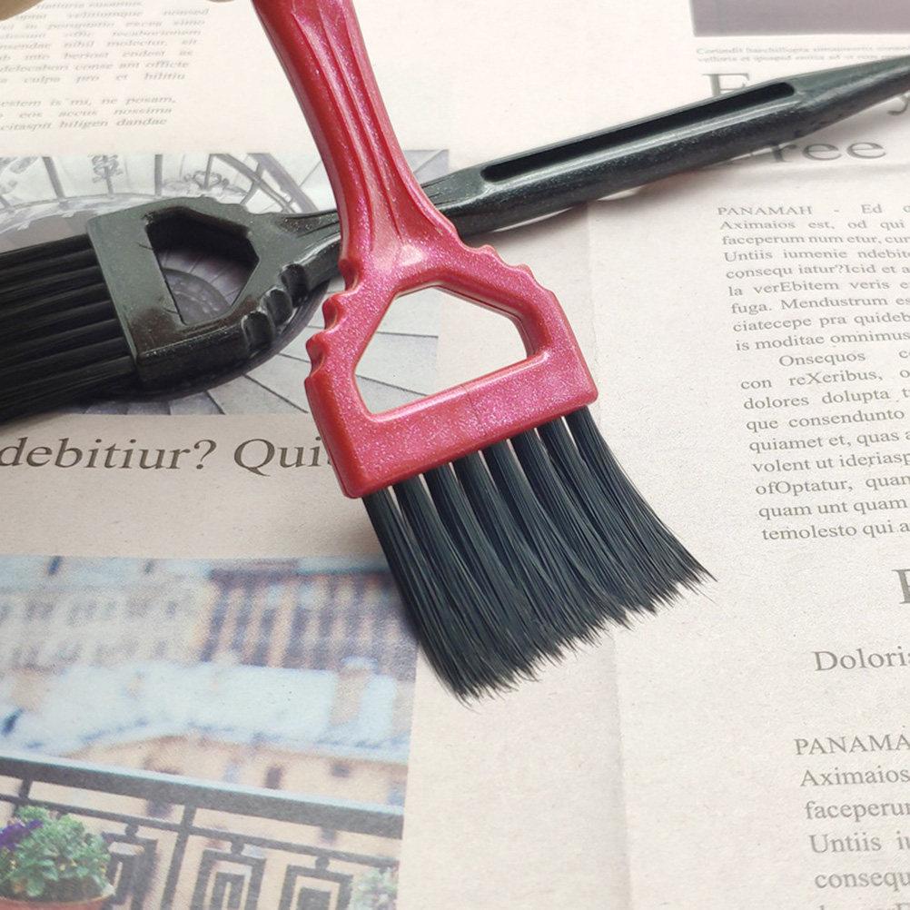 3pcs Dye Brush Rosy For Home Salon Use, Durable Pp Coloring Applicator, Hair Tint Brush, Hairdressing Tool, Hair Care Styling