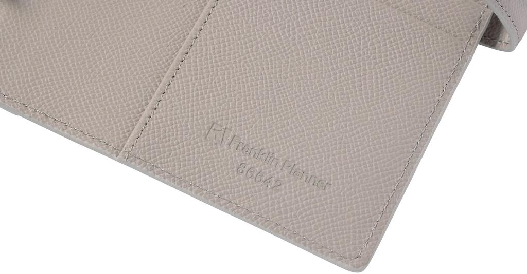 Franklin Planner Color Noblesse IV Binder, Compact, 20mm, Light Gray, 86642