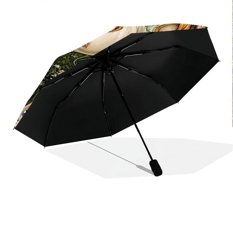1 PC Automatic Folding Umbrella - Fantasy Unicorn Pattern, Portable & Foldable Design with 8 Ribs, Christmas Birthday Gifts