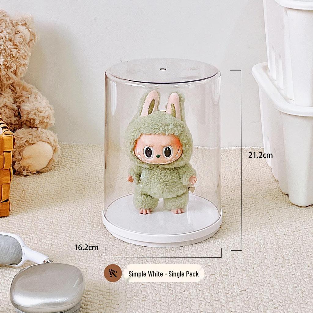Rotating Labubu Plush Doll Display and Storage Box