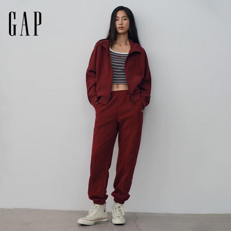 

Gap Women s Big G Embroidered Full-Zip Hooded Sweatshirt S