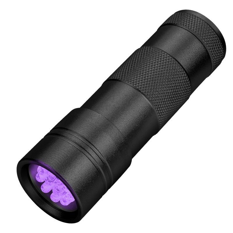365/395nm Mini latarka LED Ultrafioletowa lampa UV Przenośna lampa wykrywająca plamy moczu