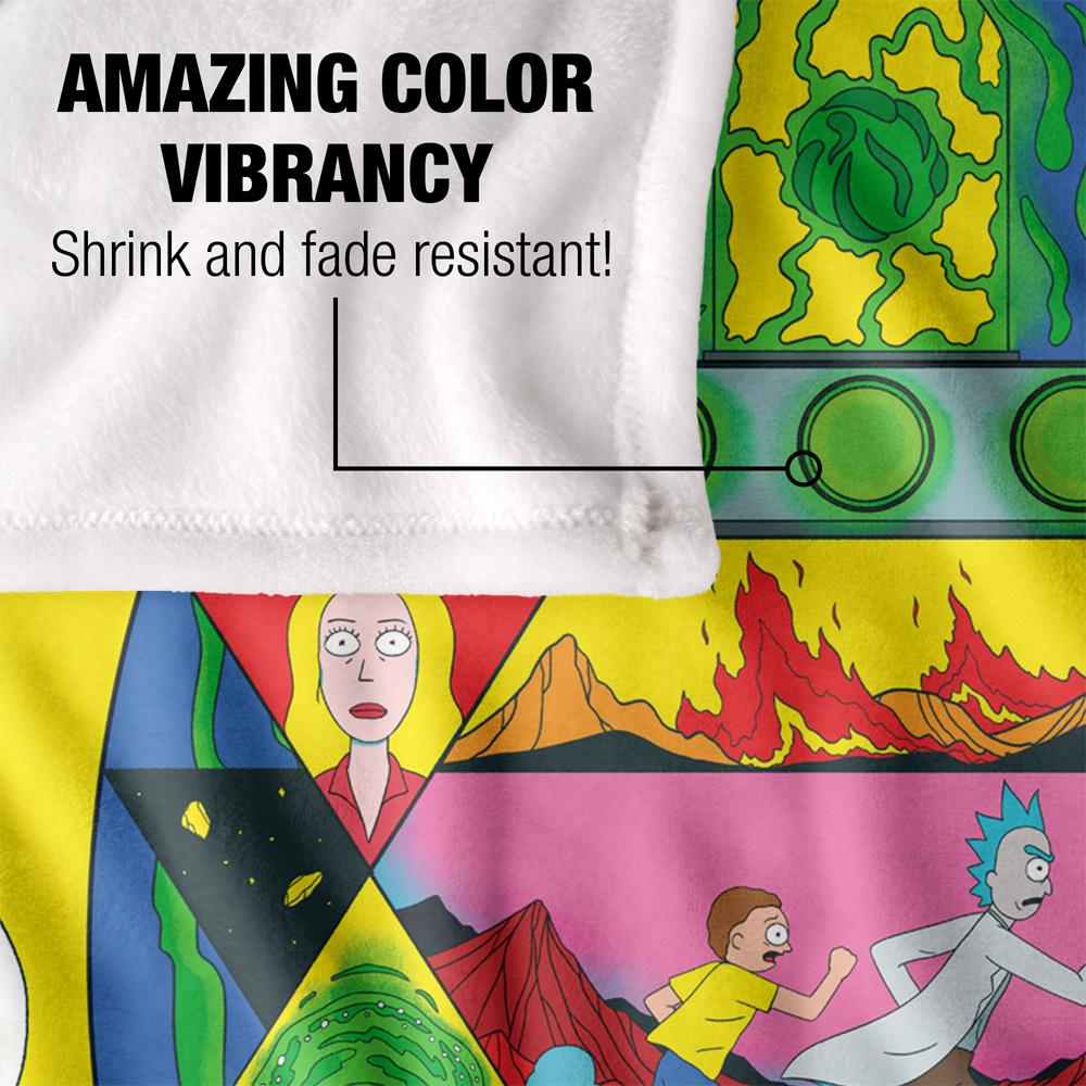 Rick And Morty Abstract Blanket