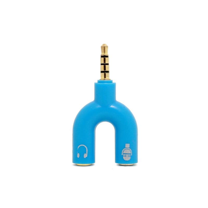 3.5mm Audio Adapter 1-to-2 Audio Adapter U-shaped Converter Mobile Headset Splitter