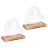 2PCS Propagation Vases Heart Shaped Glass Desktop Planter Plant Propagation Station for Small Hydroponic Plants Home