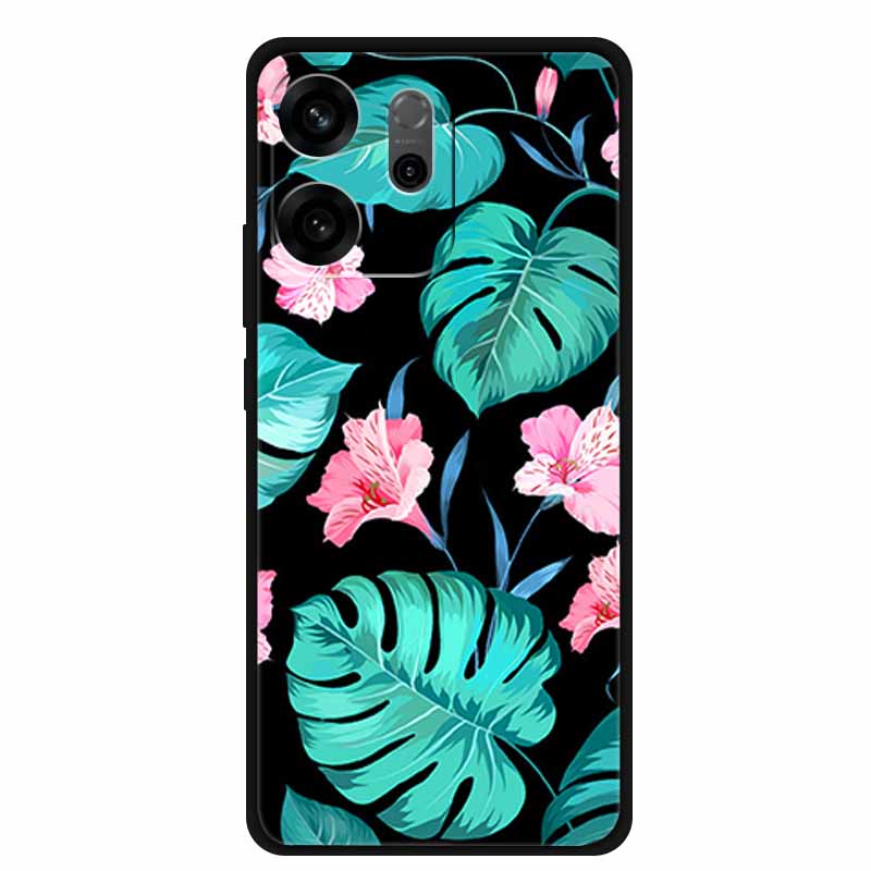For Oppo Reno14 F Case 3D Flowers Emboss Phone Cases for Oppo Reno 14 F Reno14F 5G Back Protective Covers Soft Silicone Bumper -Oppo Reno14 F 5G