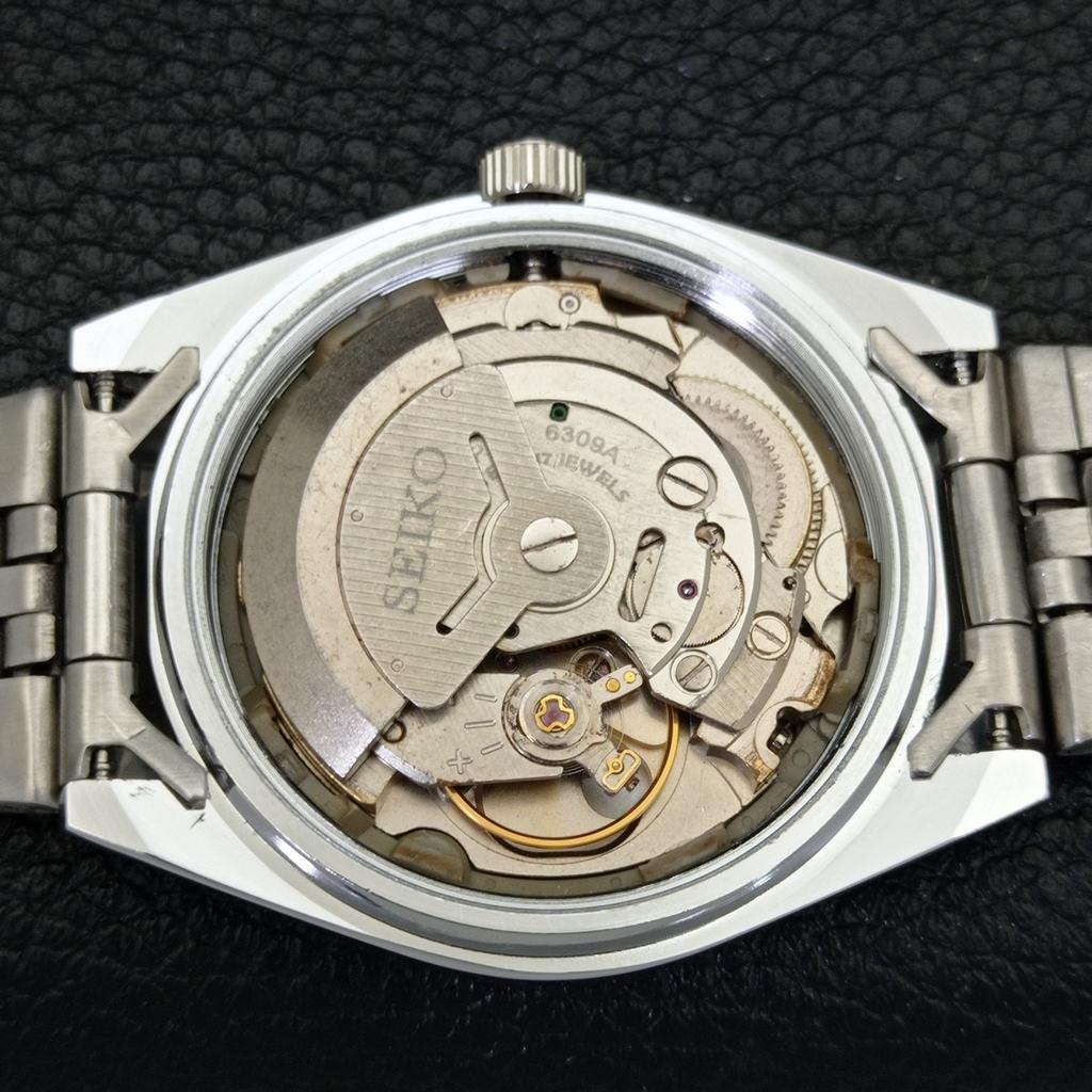 JAPAN VINTAGE SEIKO 5 AUTOMATIC REFURBISHED MENS GREEN DIAL WATCH a440638-9 Sk-a440638-1