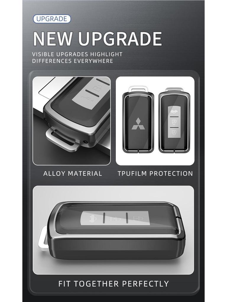 Vollabdeckung Schlüsselanhänger für 2023 Mitsubishi Outlander, ASX, Eclipse Cross, Lancer EX