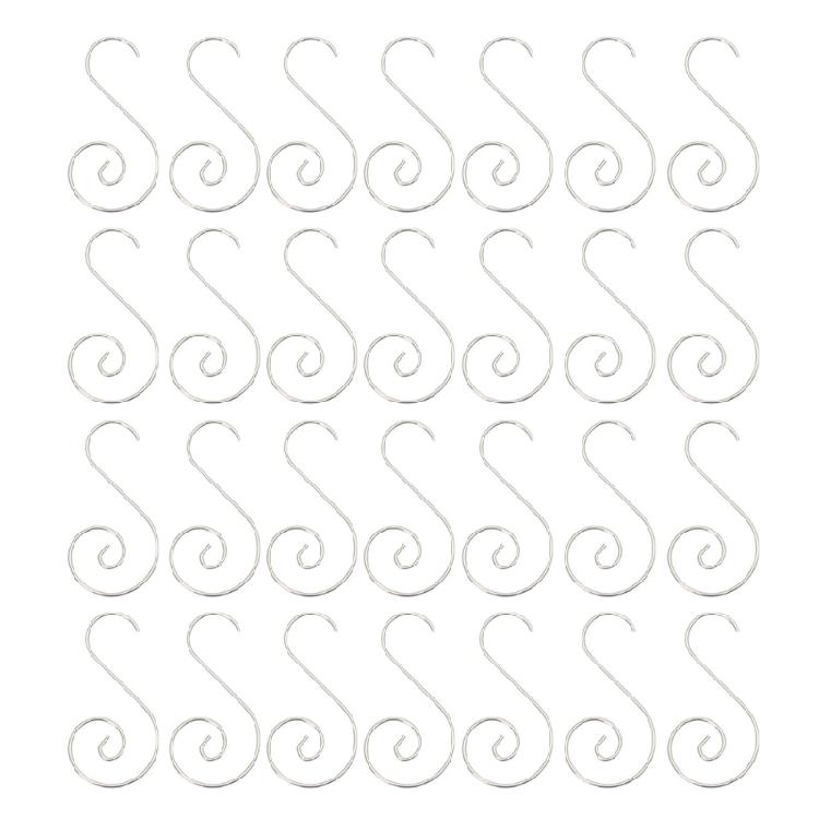 

100pcs Christmas Tree Decoration Hooks S Shaped Hangers for Hanging Ornaments Metal Holiday Ornament Hanging Solution
