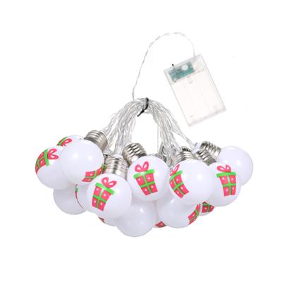 Guirlande Lumineuse Décorative LED Suspendue Motif Cadeau de Noël 10 Pieds 20 LED