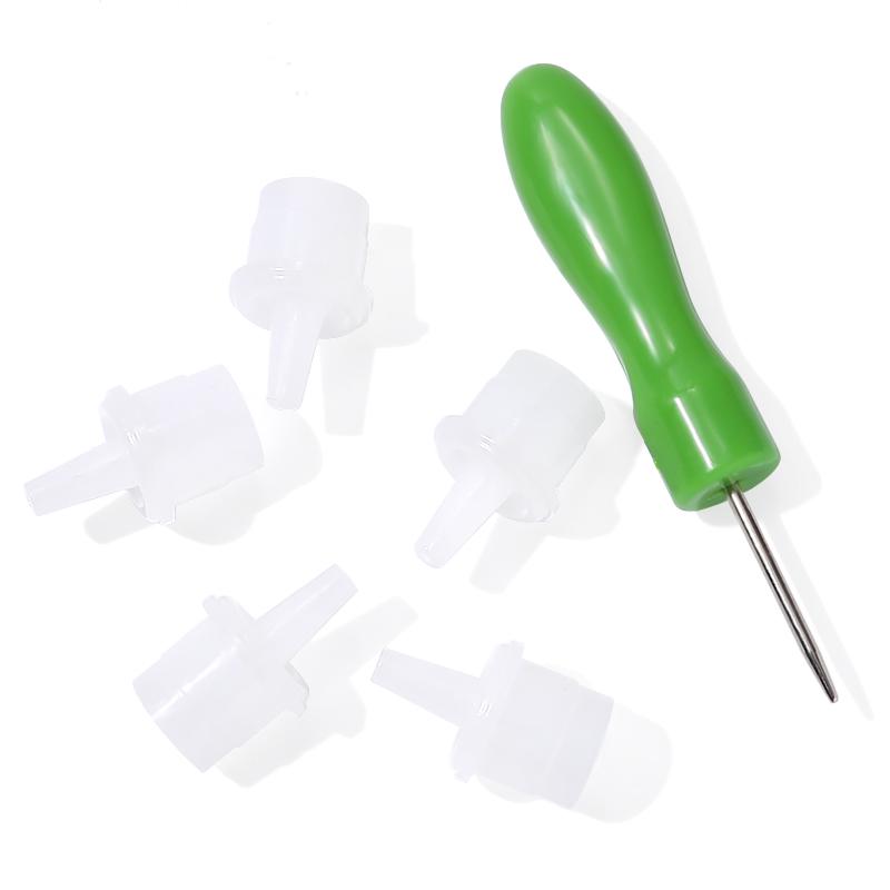 Stainless steel Caps Opener for Universal Eyelash Glue Replacement Bottle Mouth Head Anti-blocking Eyelash Tool