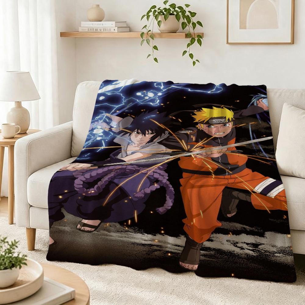 Naruto Unleashes Rasengan Theme Cute Flannel Blanket Skinfriendly Warm Fleece Blanket For Living Room Sofa Nap Home Decor Gift For Friends