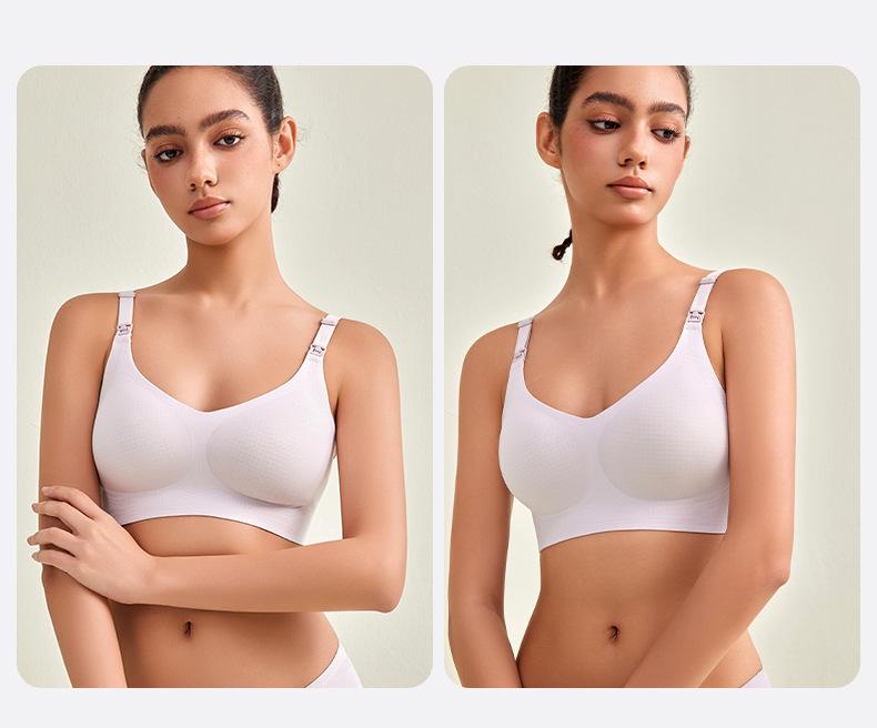Breathable Seamless Anti-Engorgement Nursing Bra