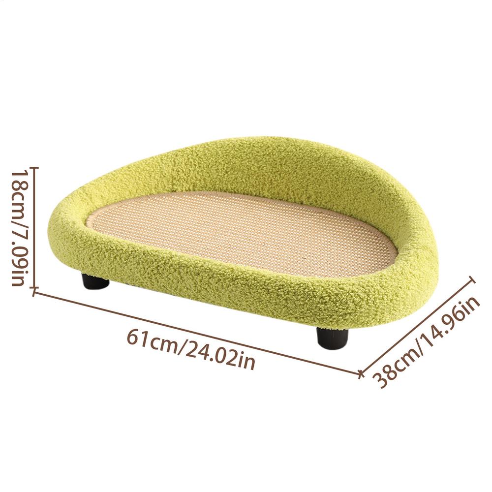 

Cat Lounger Scratcher Sisal Large Lounge Sofa Cat Scratching Board For Home Living Room Apartment Dorm Patio Balcony Porch