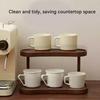 Kaffeebecher-Ständer Aufbewahrung Ausstellungsregal Thekenbecher-Tassenständer für Erwachsene Familie Küche Innenbereich Tischplatte Schlafsaal Kaffee Bar