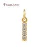 18K Gold Plated Copper A-Z Alphabet Charms For DIY Women's Necklace Jewelry Making Supplies,Fashion Inlay Zircon Letter Pendants