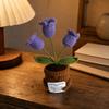 Milk Yarn Crocheted Plant Ornament Indoor with Face and Arms Compact Handmade