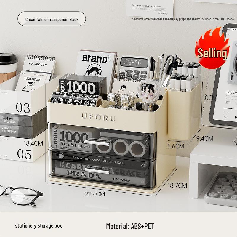 Multifunktionale Kosmetikaufbewahrungsbox mit Schublade - Große Kapazität für Schlafzimmer & Schminktisch