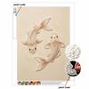 DIY Pearl Embroidery Diamond Painting Kit Koi Fish Sparkling Beads Art Craft Handmade Decoration Gift for Home Use