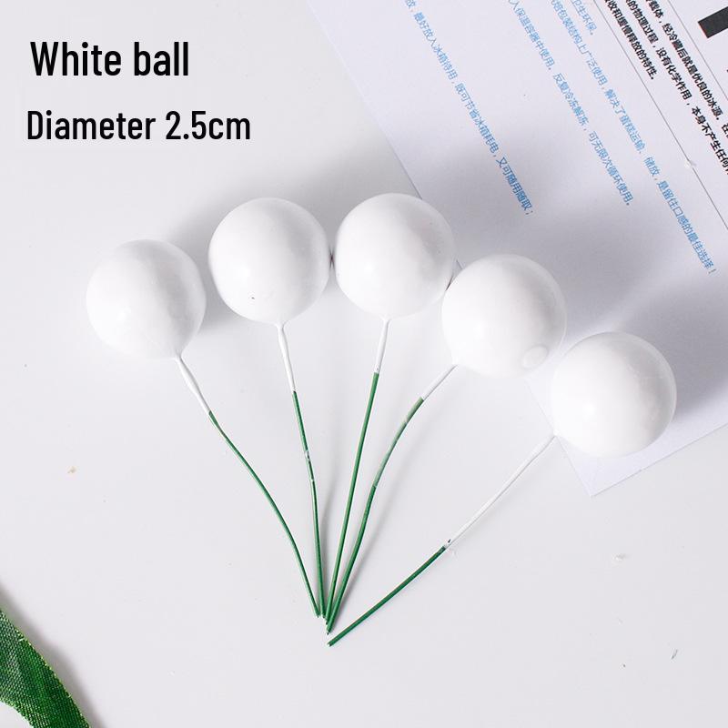 Golden and Silver Ball Cake Decorations with Colorful Birthday Insert Card