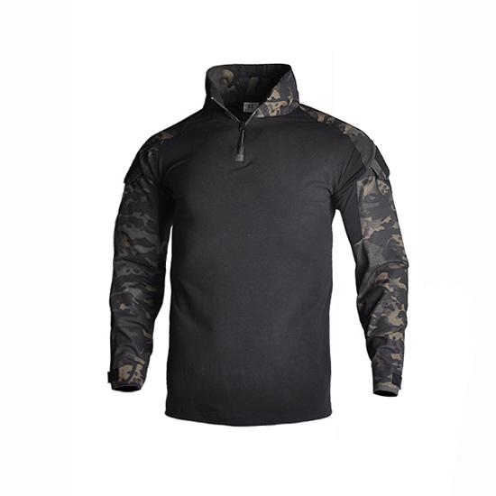 

S-3XL Камуфляжная мужская футболка Боевая футболка Охотничья уличная мужская футболка с длинным рукавом с налокотниками 3XL.