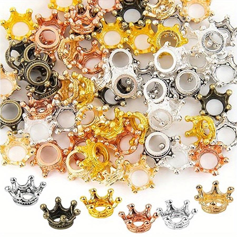 20pcs 1cm Crown Charms Pendants, Antique Silver Gold Rose Gold Metallic, DIY Jewelry Craft Supplies for Necklace Bracelet JXB