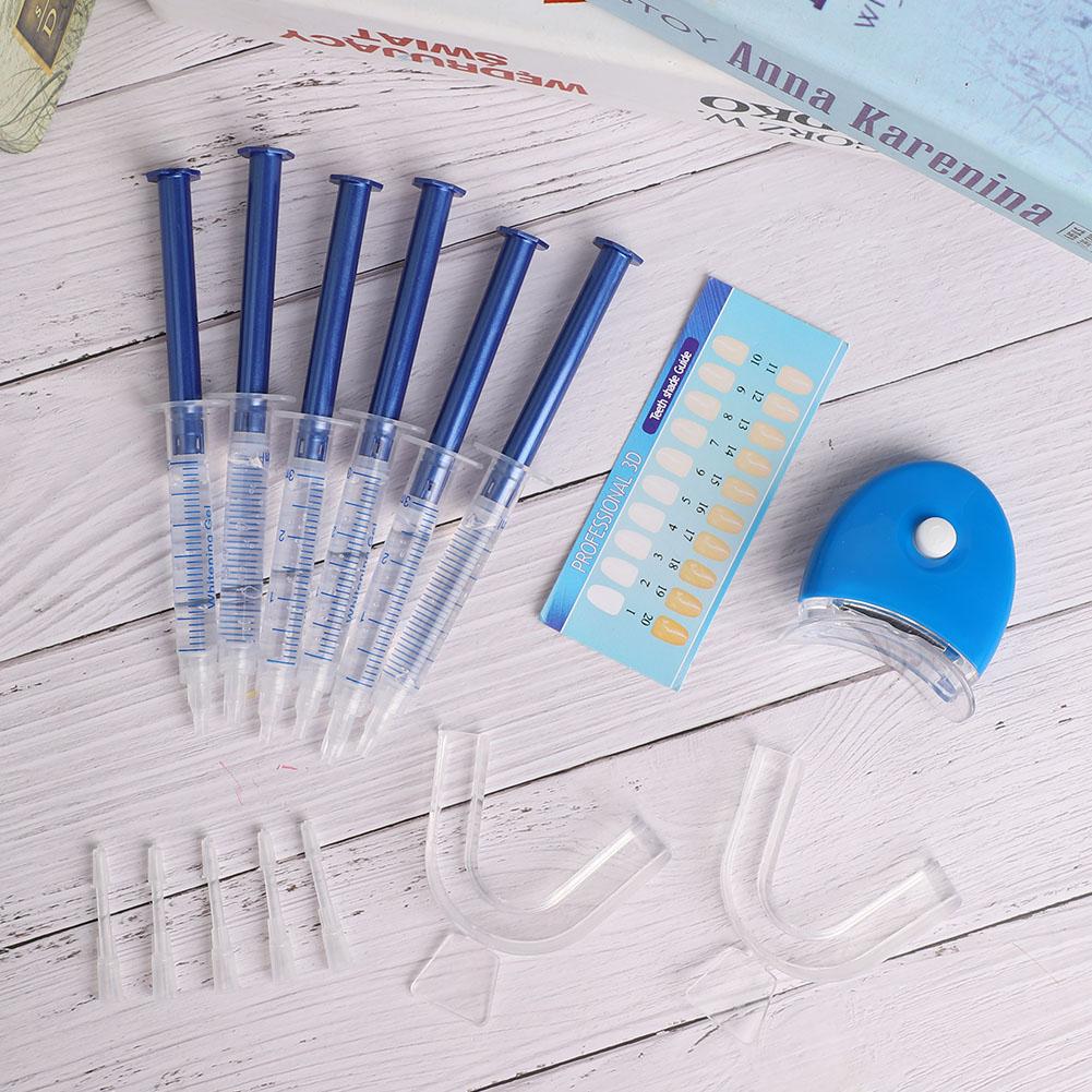 18ml Teeth Whitening Gel Dental Tray LED Cold Light Color Card Dental Teeth Whitening Kit
