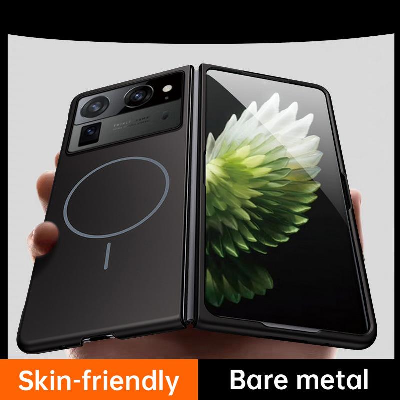 

Slim Bezel-less Skin Feel Thin Magnetic Ring Case For Tecno Phantom V Fold2 Tecno V Fold Camera Protect Cover Tecno Phantom V Fold