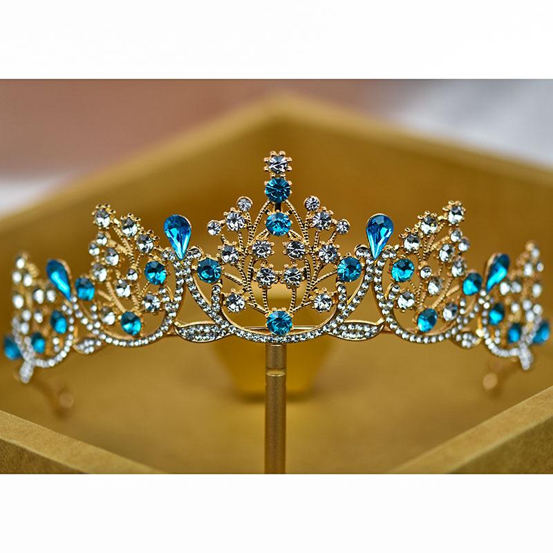 Bridal Crown Tiara Colored Diamond Coming of Age Ceremony Princess Bestie Gift Birthday Rhinestone Crown