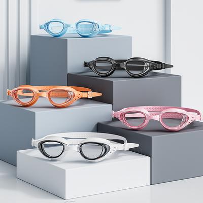 New Adult Swimming Goggles with Anti Fog Waterproof UV Resistant High-definition Transparent Design One Size Fits All Adjustable