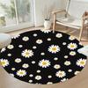 Flower Round Carpet Design for Outdoor Bedrooms Foyer Hallway Antislip Round Carpet Decorate Offices Perfect Gift for Valentine’s Wedding Birthday