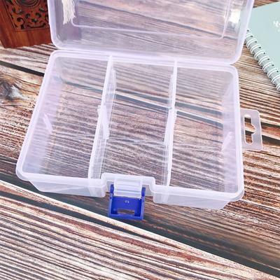 Odłączane 6 siatek Przezroczyste plastikowe pudełko do przechowywania Biżuteria Kolczyk Koralik Śruba Uchwyt Case Display Organizer Pojemnik
