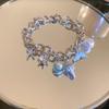 Ornaments Starfish Beaded Bracelet Zinc Zinc Alloy Rhinestone Pearl Shell Beaded Hand Chain  Vacation