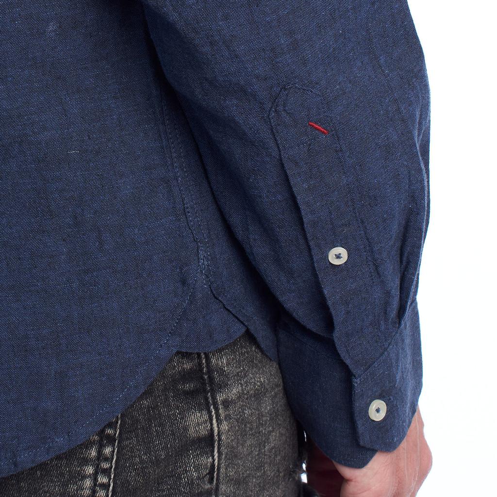 Camisa Manga Larga de Algodón y Lino US41104030 para Hombre