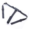 Gray 5-Point Nylon Harness Strap for High Chair and Stroller