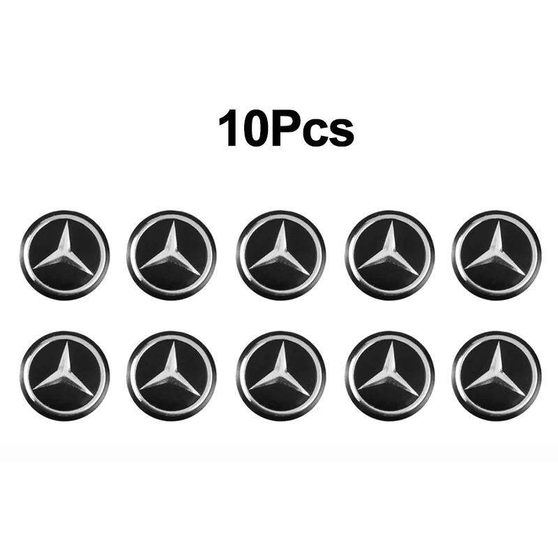 GLC GLB 14mm Auto Fernbedienung Schlüssel Aufkleber Aluminium Emblem Decal Für Mercedes Benz AMG Smart W205 C300 W203 W206 W108 W124 W126 W140 W